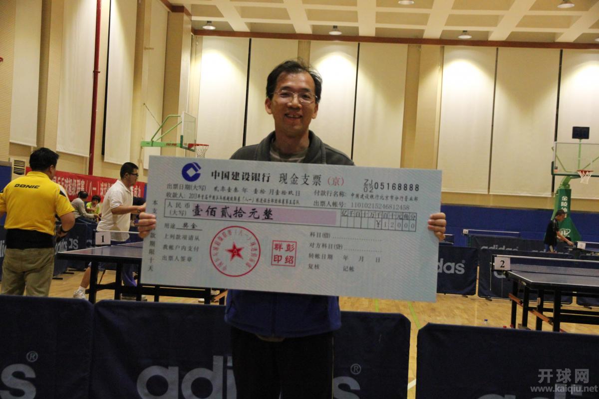 U6500组第五名园子队代表直板横打