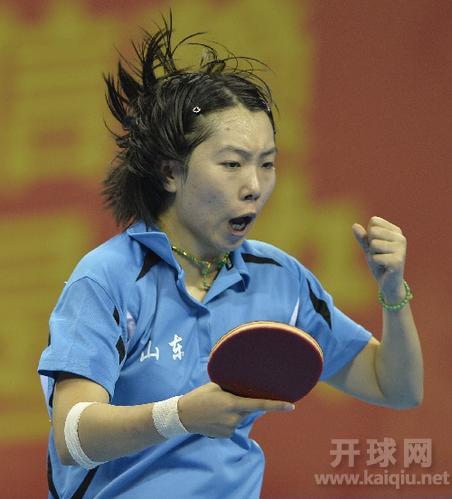 李晓霞
女子组：李晓霞(中国)2013世乒赛女单和女双双料冠军，2012年伦敦奥运会女单夺冠