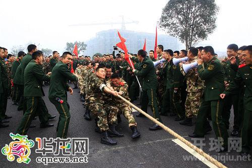 春节期间，武警重庆总队积极开展形式多样、趣味无穷的文化活动，让广大官兵在欢声笑语中度过一个轻松愉悦的新春佳节。