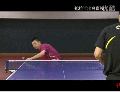 马龙拉球的收臂面与拍面处于同一个平面