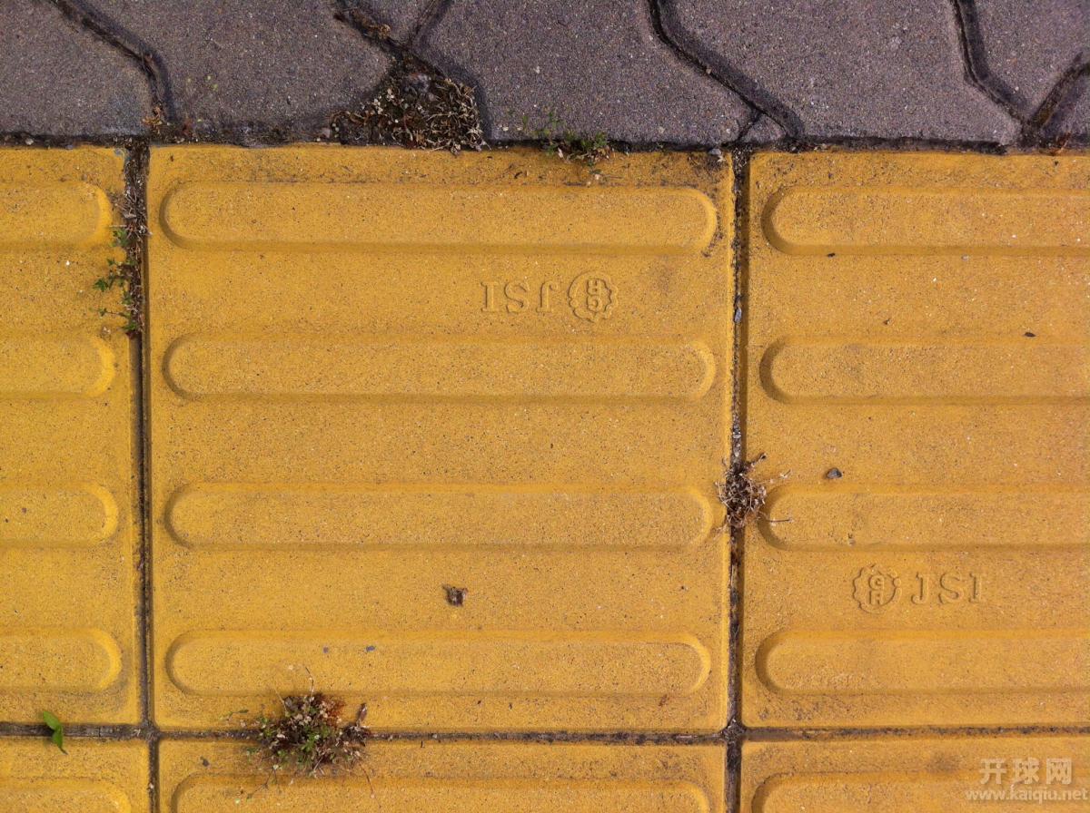 残疾人专用道地砖上的logo。