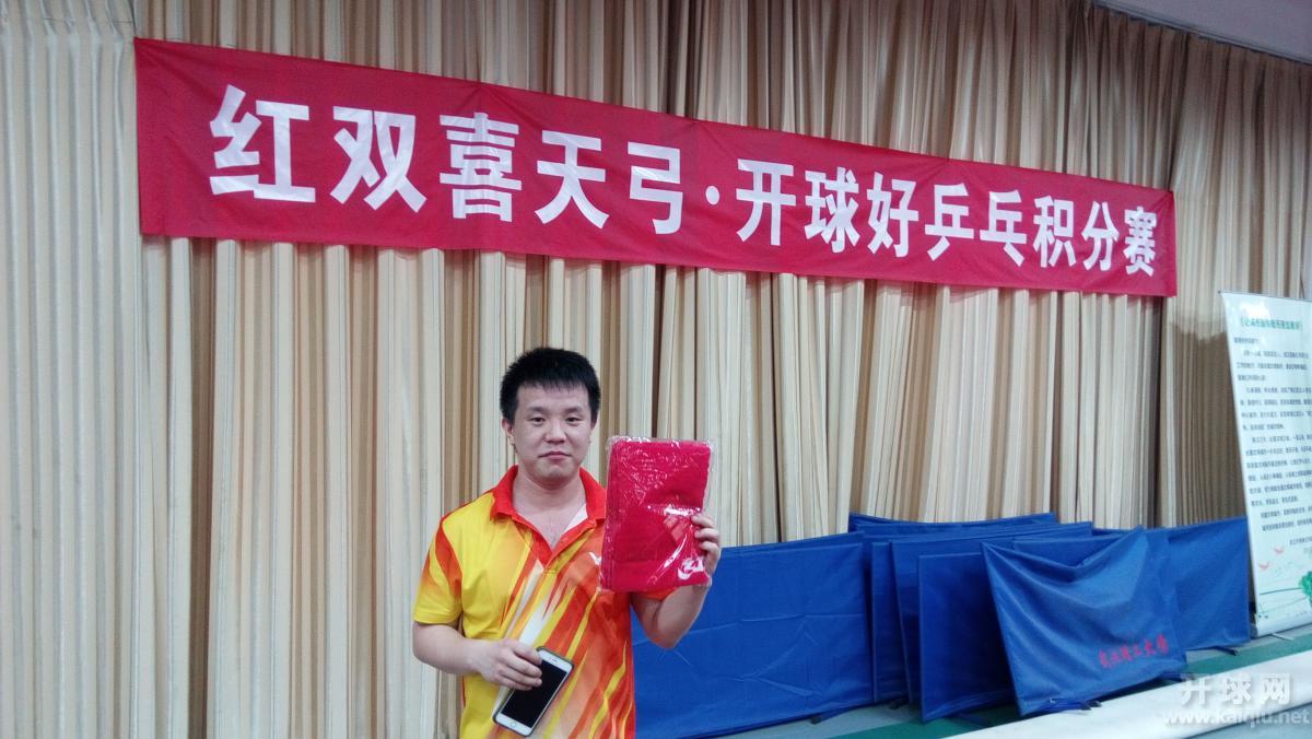 甲组并列第三胡升平。