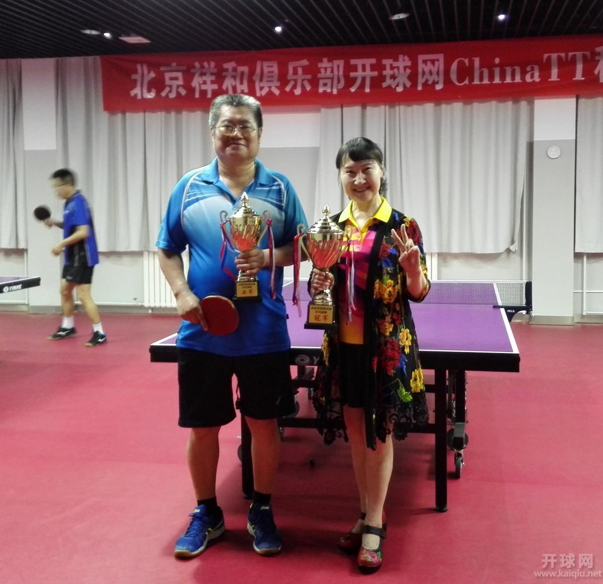 丁组冠军赛事组织者合浦圆圆，亚军刘宏伟。