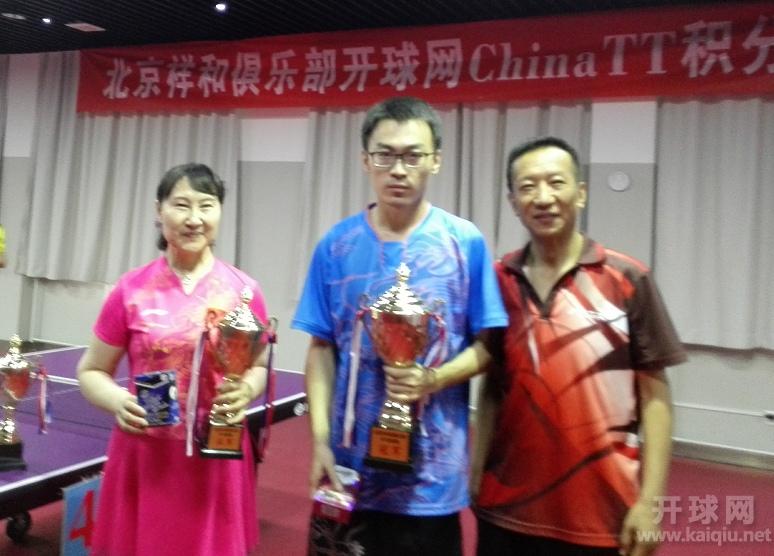 丁组冠军王欣，亚军赛事组织者合浦圆圆。