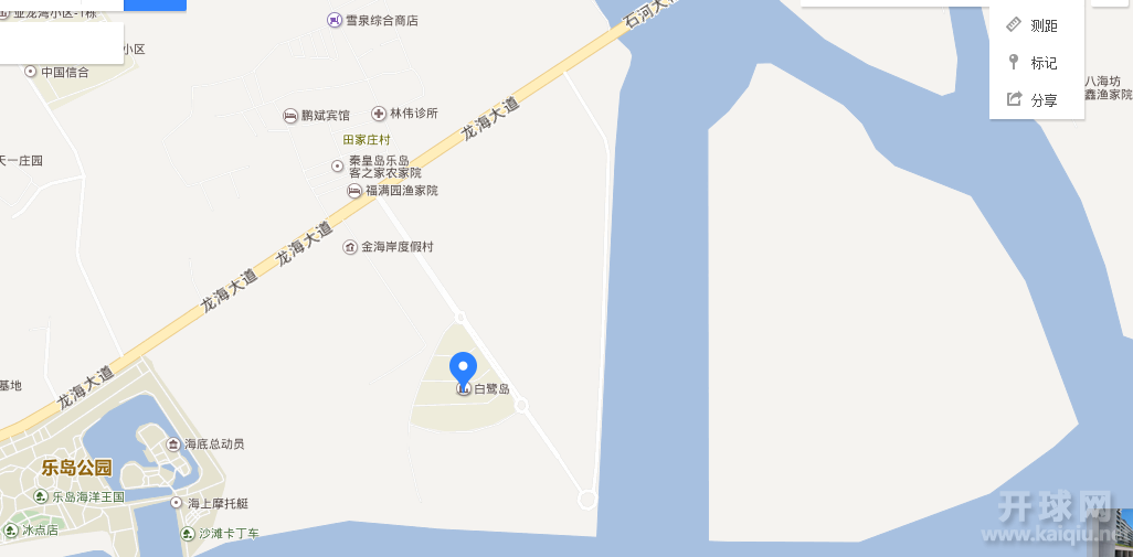 “一口三岛”的特殊地理位置。一口：石河入海口；最上方为北岛；下方为南岛；本案，白鹭岛。