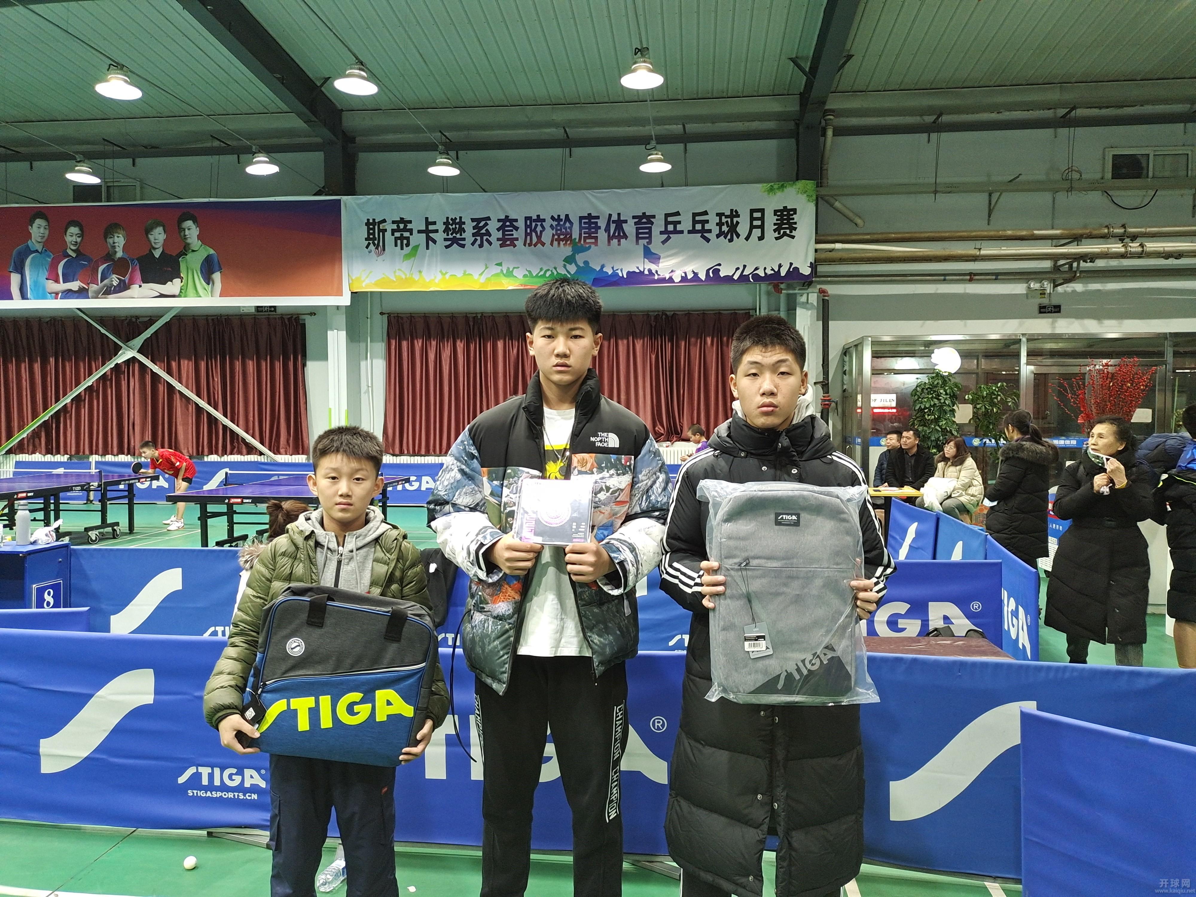 一组获奖选手